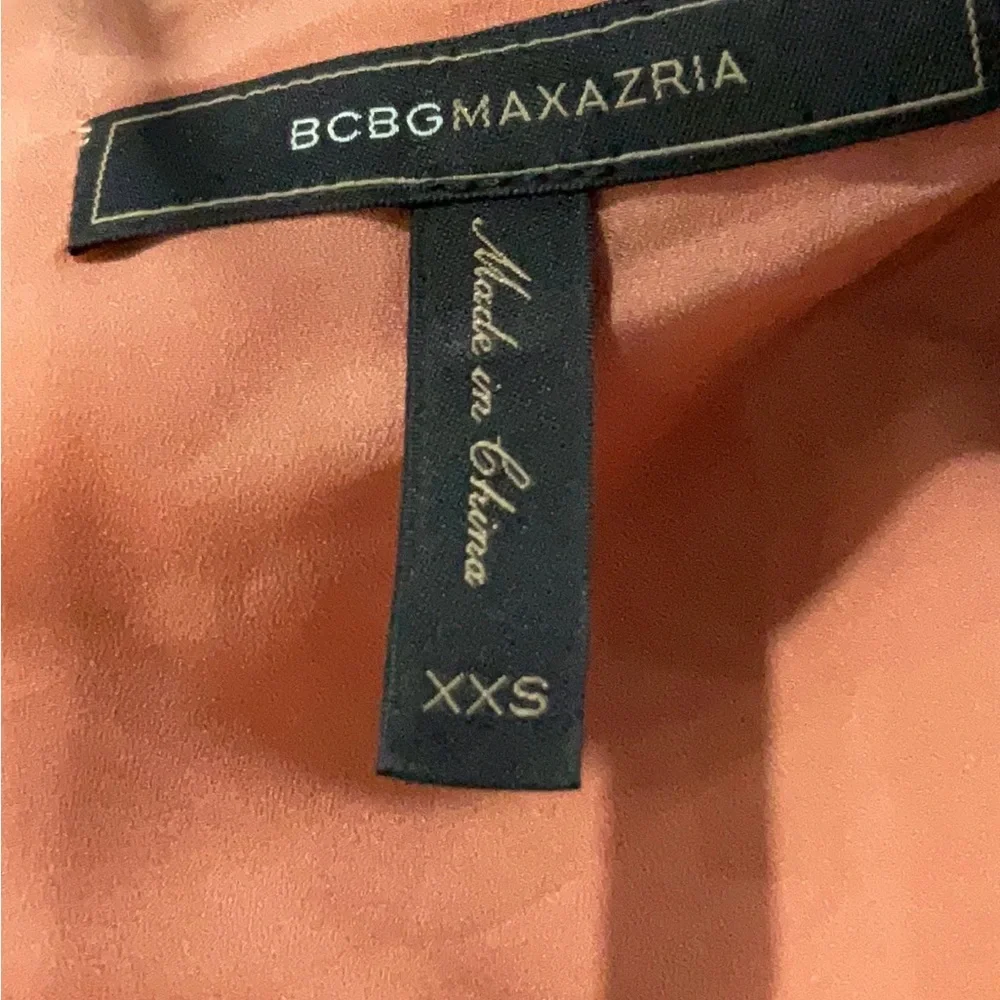 BCBGMaxAzria Dusty Rose Suede-Look Peplum Camisole XXS
